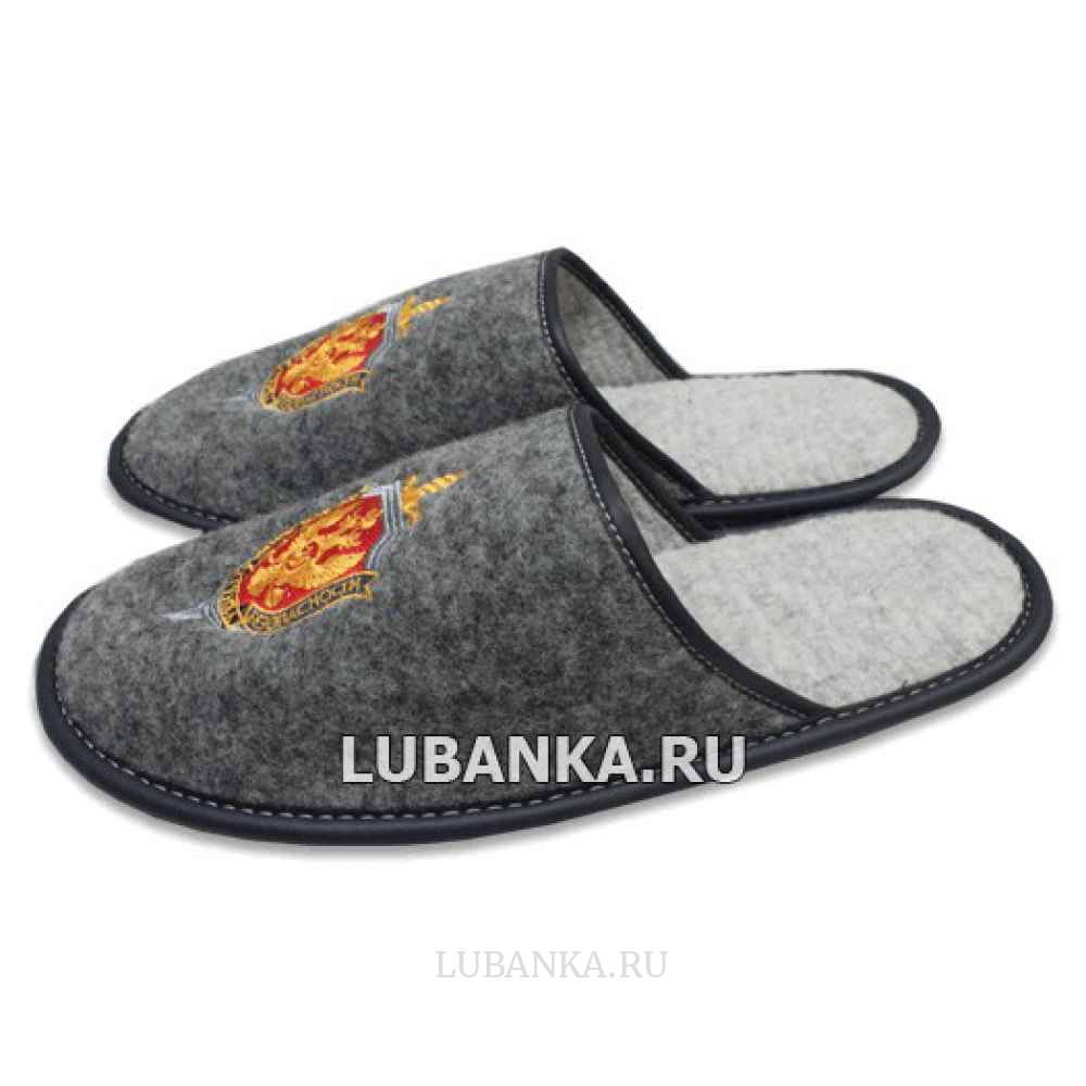 Тапочки с вышивкой ФСБ